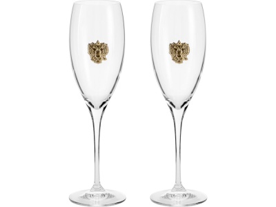 Набор бокалов для шампанского За Россию Chinelli