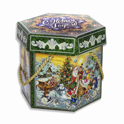 БАУЛ ПРАЗДНИЧНЫЙ (шестигранник) 1000 грамм (2224)