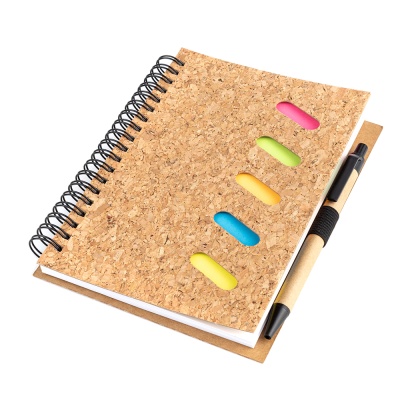 Блокнот "Гарольд" со стикерами и шариковой ручкой