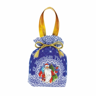 МЕШОЧЕК УЗОРНЫЙ синий до 1400 г (74)