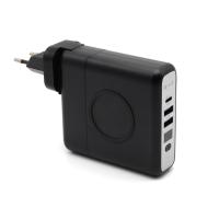 Внешний аккумулятор Gemini с беспроводной зарядкой и сетевым адаптером