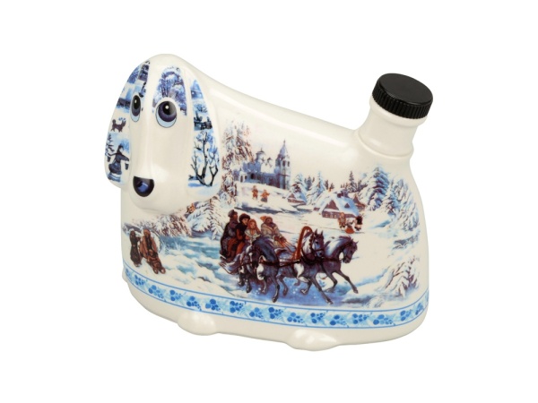 Штоф- собака Тройка, 500мл