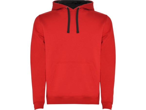 Толстовка с капюшоном Urban мужская, красный/черный
