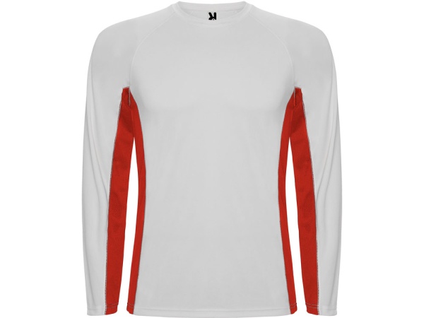 Футболка Shanghai  мужская с длинным рукавом, белый/красный