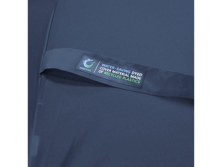 Зонт-трость Okobrella с деревянной ручкой и куполом из переработанного пластика