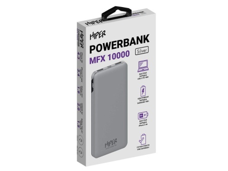 Портативный внешний аккумулятор MFX, 10000 mAh