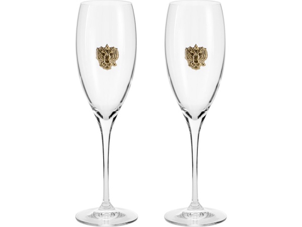 Набор бокалов для шампанского За Россию Chinelli