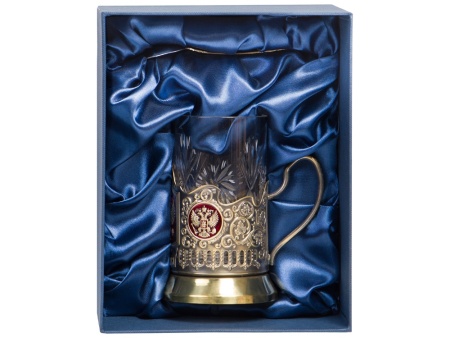 Подстаканник с хрустальным стаканом